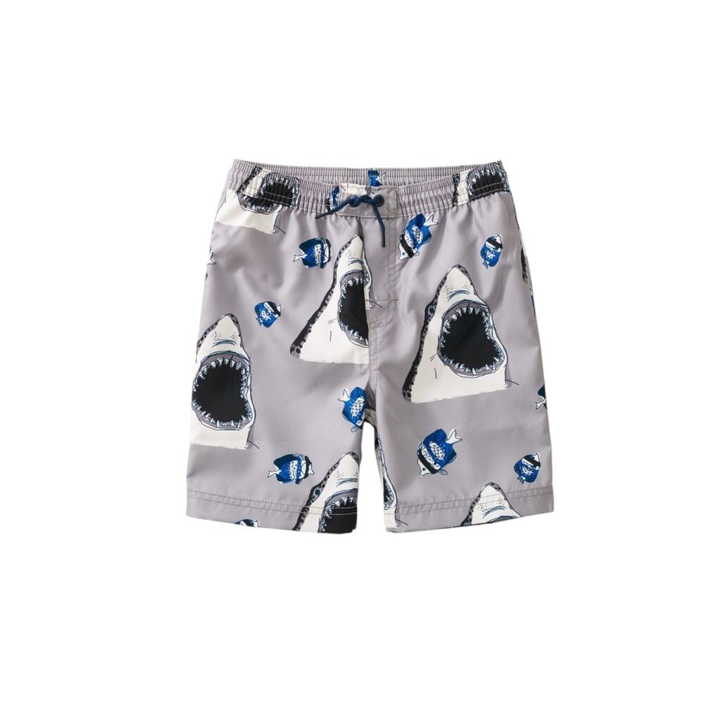 NEW Tea Collection Shark Snack Swim Trunks Shorts size 2